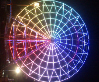 Luz branca do pixel do diodo emissor de luz da cor 20mm do feijão SMD5050 IP67 do milagre para a roda de Ferris