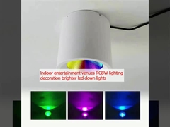 Espaços de entretenimento interiores Iluminação RGBW decoração mais brilhante LED para baixo luzes