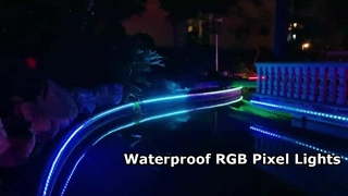 Alto brilho 30mm à prova d'água RGB Full Color Outdoor IP67 DC12V SMD3535 LED Fonte Pixel Point Lig