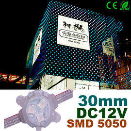 O diodo emissor de luz decorativo ilumina pixéis do diodo emissor de luz de 30mm RGB DC12V para a decoração de construção