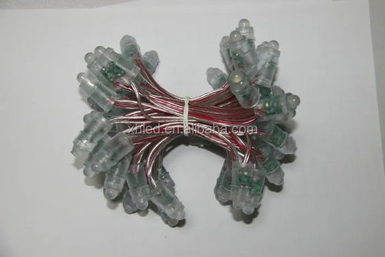 DC12V 0.2W IP67 LED Pixel Light Single Color 9mm Exposed String For Christmas Tree