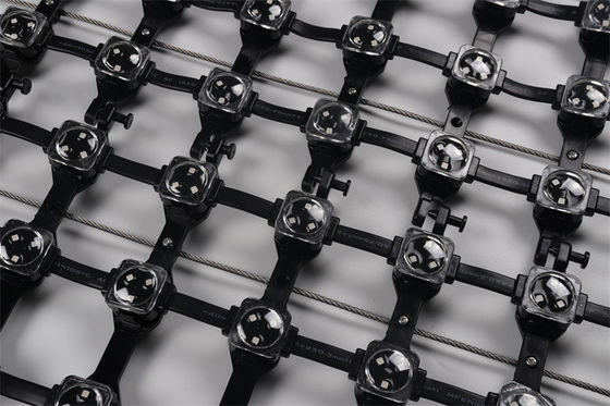 Outdoor LED Pixel Mesh Screen P50 Waterproof Flexible LED Net Screen For Advertising