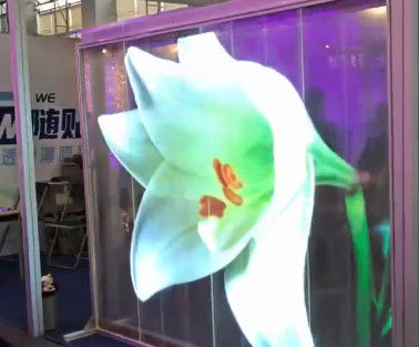 Flexible transparency adhesive LED Film Screen thin Advertising Video Wall P6DC5V WE2121RGB 16bit