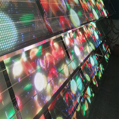 Customized LED Transparent Film Screen for Advertising Video Wall P6DC5V WE1314RGB 16bit