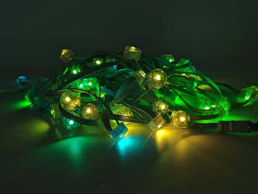 Permanent RGBW LED Eave Light With IP67 Waterproof Rating 20*12.5mm 60pcs/String