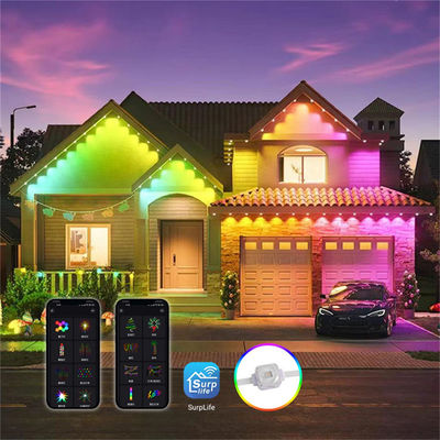 High Brightness Easy Control Smart App bluetooth Control 20MM 0.4W   High Brightness RGBW Holiday Outdoor Eaves Light
