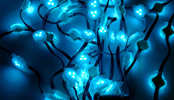 Theme Park 30mm LED Point Light Source 3LEDs/pcs With DMX512 Contoller