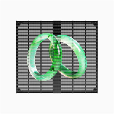 LED transparent screen full color LED grille screen shopping mall bar exhibition hall advertising creative glass screen