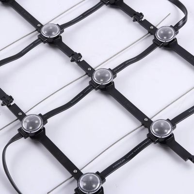 High Quality Flexible Led Pixel Mesh Screen Outdoor Building Media Facade Point Light Led Net Screen Curtain