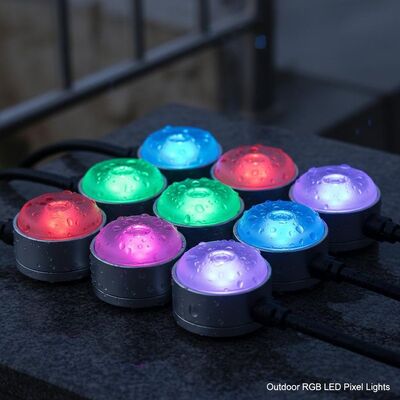 30mm DC12V Outdoor RGB LED Point Light IP67 Waterproof Led Pixel Lights