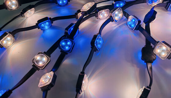 30mm IP67 Waterproof RGB Pixel Point Light with DMX512 Control for Building Outlines and Media Displays