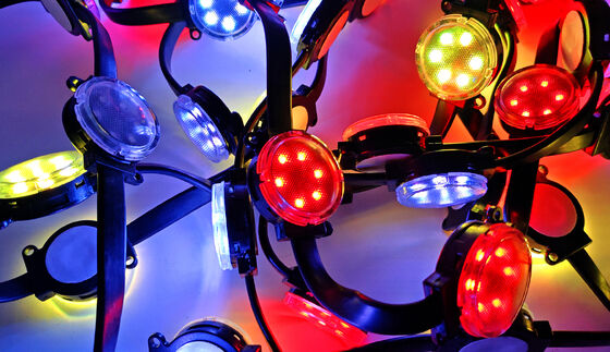 50mm IP67 Waterproof RGBW LED Pixel Light with DMX512 Control for Outdoor Building Facade Decoration