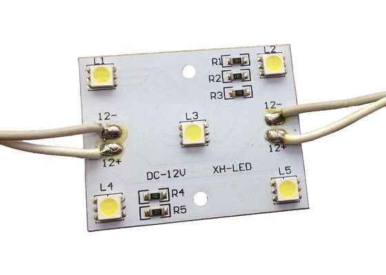DC 12V 5 SMD 5050 LED Point Light For LED Signboard / Channel Letters
