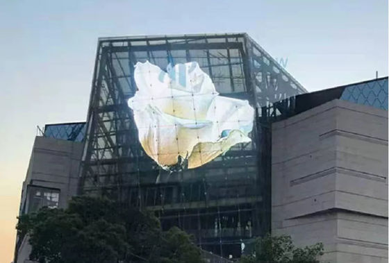 Pixel Pitch 30mm 40mm 50mm LED Curtain Display Soft LED Mesh Screen Outdoor