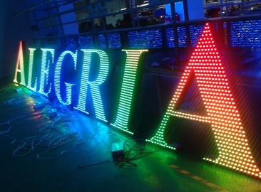 Metal letras iluminadas diodo emissor de luz do sinal para a decoração da propaganda exterior