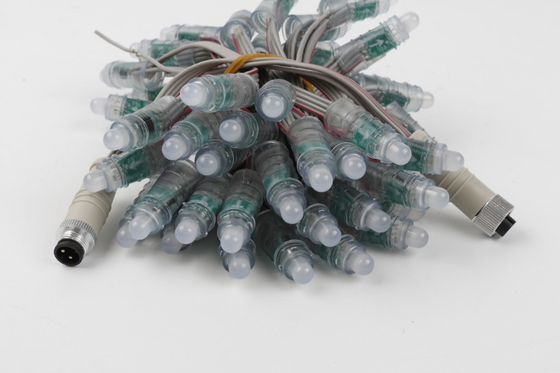 módulo 1903 da luz do pixel da cor completa de IC RGB dos pixéis da bala de 12V 12mm