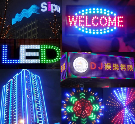 Tipo do pixel impermeável do diodo emissor de luz de IP67 cor completa RGB da bala 12MM individualmente endereçável