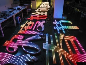 A cor completa de IP67 12mm 5V RGB conduziu a iluminação da propaganda exterior dos módulos para sinais
