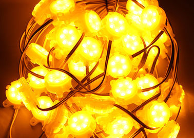 Luz amarela do ponto do diodo emissor de luz de DC24V 0.6W 30mm SMD 5050 para a decoração da letra