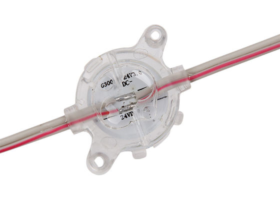 White RGB 30mm IP67 6 Chips LED Sign DC24V LED Pixel For Lighting Box