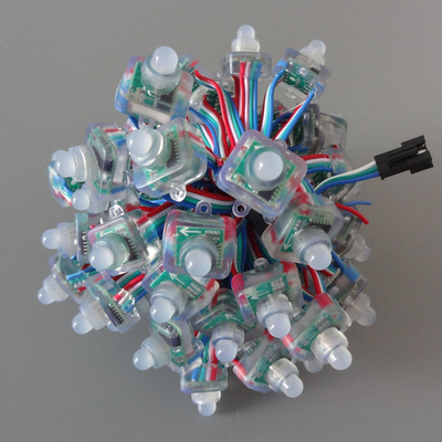 Proteção da luz 5V 12V 6898 Chip Full Silicon Glue Waterproof do pixel do diodo emissor de luz do quadrado WS2811