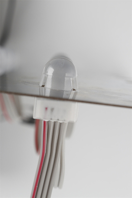 Controle RGB IP67 DC12V 0.3W da luz DMX512 do pixel do diodo emissor de luz do feijão do milagre impermeável
