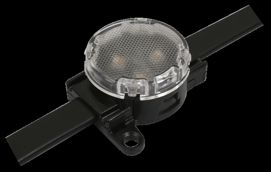 Ponto impermeável DC24V claro 0.75W 30mm SMD3535 do diodo emissor de luz de DMX512 IP67 Smart RGB