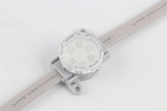 Ponto impermeável exterior SMD3535 claro IP67 30mm DMX512 DC24V 1.5W do diodo emissor de luz do OEM RGB