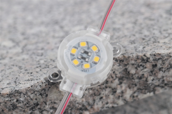 PC 6500K impermeável leve do ponto IP67 SMD2835 30mm do pixel do diodo emissor de luz de DC12V 0.6W anti - UV