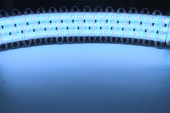 RGB Full Color 1.2w 12v Exterior IP67 Impermeável 2835 3LED SMD Injection LED Module para publicidade