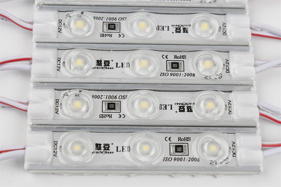 RGB Full Color 1.2w 12v Outdoors IP67 Waterproof 2835 3LED SMD Injection LED Module For Advertising