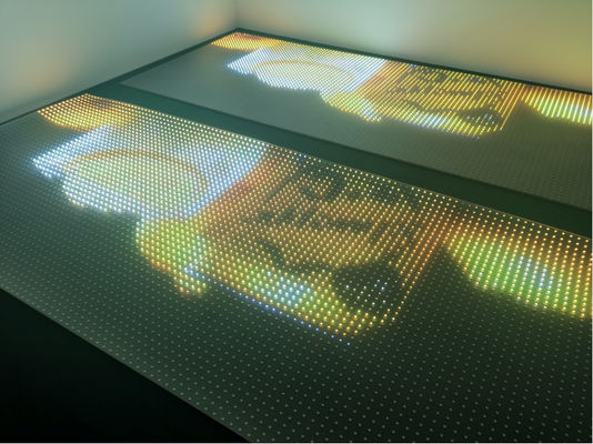 P10 Flexible Transparent Full-color LED Display Adhesive LED Screen on Glass for Outdoor Indoor Use