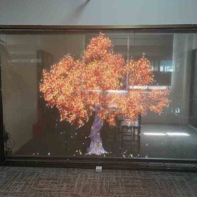 Adesivo Super Slim Flexível Transparente LED Film Publicidade LED Display Screen