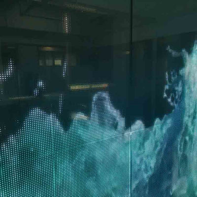 Ecrã LED transparente exterior flexível para edifícios IP64