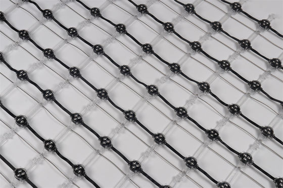 IP67 Ecrã de malha LED flexível de 30 mm à prova d'água para edifícios exteriores com cortina de vidro