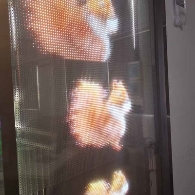 P8 interior Smart Crystal Mesh Adesivo Ultra Thin Flexível Transparente Painel de Display Modulo LED Film Pantalla Screen Para