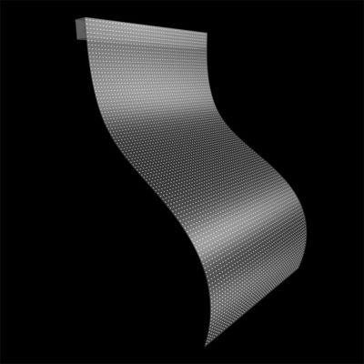 Painel de exibição LED transparente flexível Janela de vidro Adesivo LED Ecrã de filme transparente