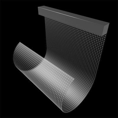Ecrã de visualização LED de vidro transparente P10 Ecrã de filme transparente LED adesivo