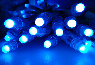 O tipo 12MM da bala conduziu o pixel, luz da corda do diodo emissor de luz Pxiel da cor completa de F8 DC05V RGB
