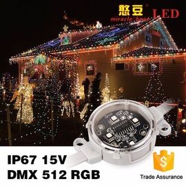 Luz de tira 0.9Watt do diodo emissor de luz do Natal do pixel do diodo emissor de luz de SMD5050 IP67 RGB DC15V