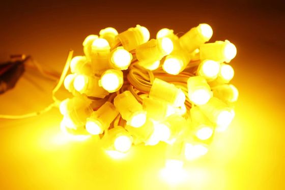 Outdoor amarelo Amusement Pixel LED 12V 9MM LED Pixel Light decorativo