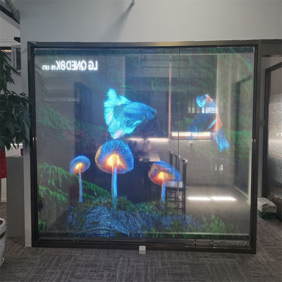 RGB Color P10 LED Transparente Film Screen Indoor H Flexível LED Display Screen
