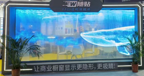 P6 Super Slim Film LED Transparente Para Parede de Vídeo Interior Fácil Instalação Com PCB Board RGB DC5V