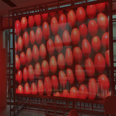Display de LED Super Slim Flexível Transparente LED Film Adesivo Publicitário LED para uso em lojas de varejo DC5V P4