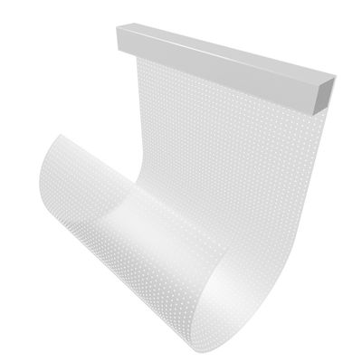 Ecrã de filme transparente LED P8 de alta definição para parede de vídeo interior com instalação fácil e RGB DC5V