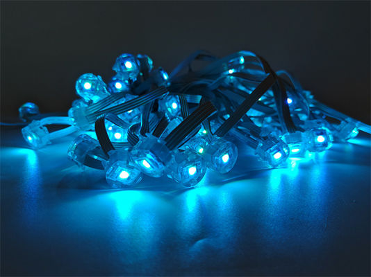 Hot selling 20mm colorful smart 0.4w 12v outdoor string lights Christmas decorative lights