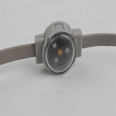 RGB SMD3535 Full color led pixel 30mm 12V 1W redondo resistente à água LED luzes de Natal com cobertura de lente