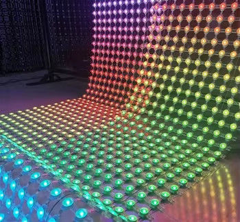 3in1 SMD3535*3 Painel de visualização de malha LED de cor inteira programável para publicidade Classe de proteção IP67