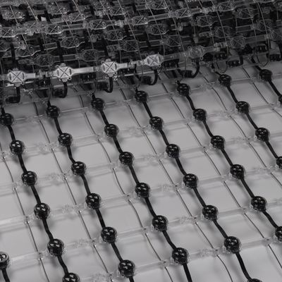 Ecrã de exibição transparente de LED suave e flexível em cores completas para publicidade exterior