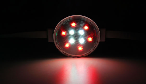 0.3W Epistar Chip 50mm RGB LED Point Light Impermeável IP67 exterior com corpo de PC
